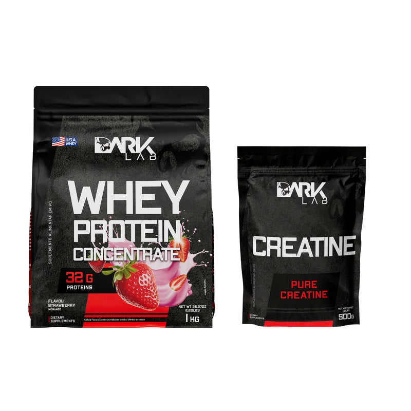 DARK LAB - KIT Whey Protein Concentrado 1kg + Creatina Pura 500g