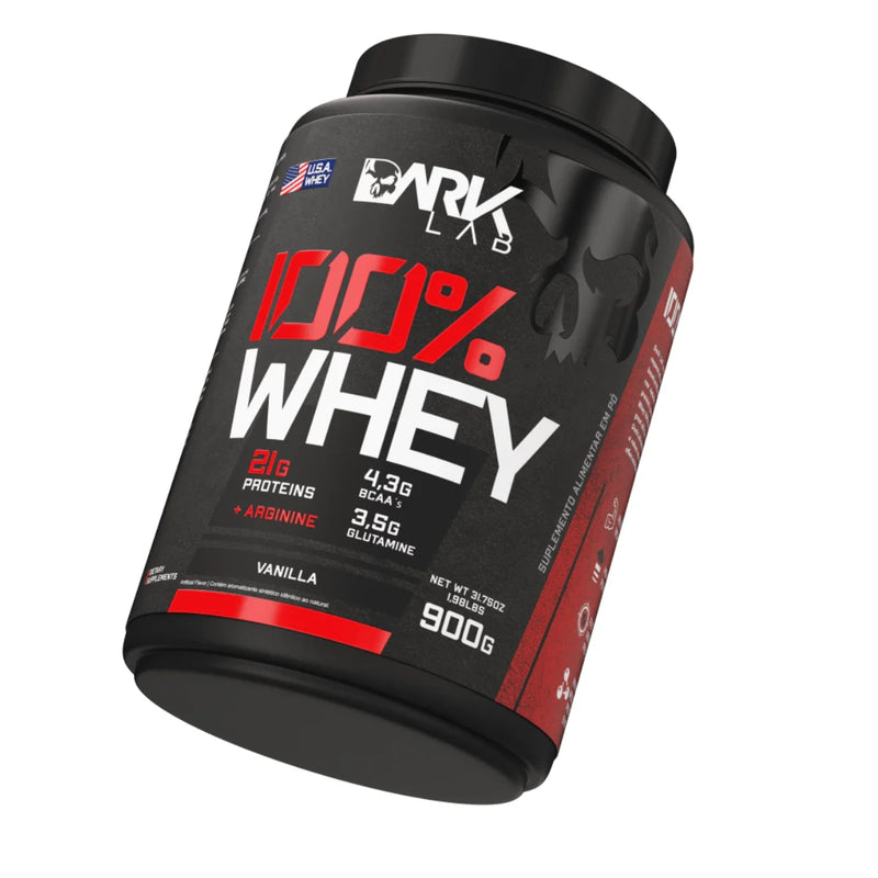 DARK LAB - 100% Whey Protein Concentrado Pote de 900g Dark Lab-Concentrado 100% Proteína