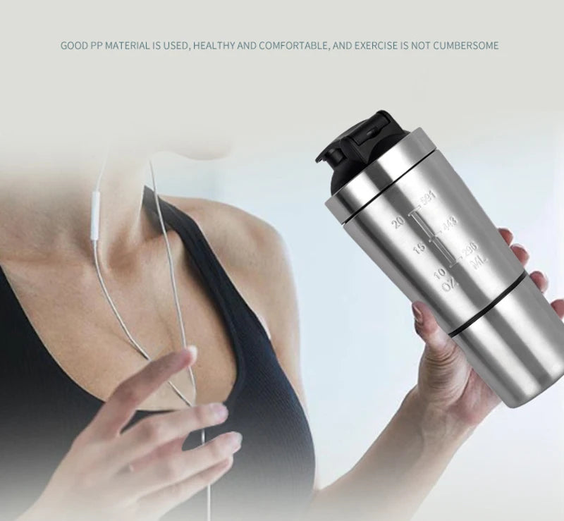 Garrafa de Água Térmica para Esporte Dupla Camada Ferro inoxidavél