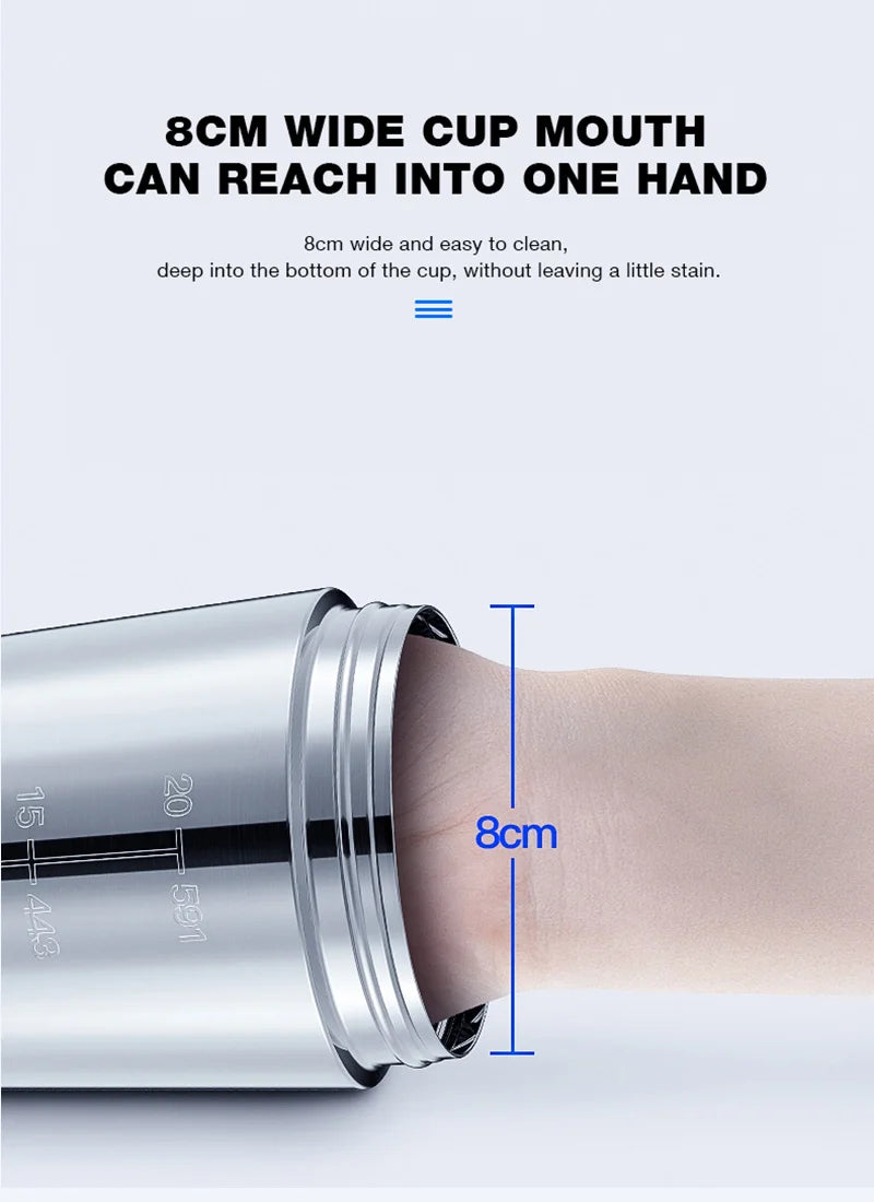 Garrafa de Água Térmica para Esporte Dupla Camada Ferro inoxidavél